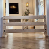 Small Dog Gate - Wooden Stair Blocker