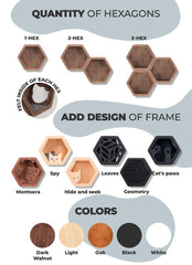 Cat Wall Shelves, Hexagon Cat Furniture, Wood Cat Climbing Shelves