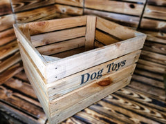 Large Dog Toys Storage Box Wooden Crate