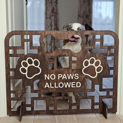 Freestanding Wooden Dog Gate for Stairs – 1 Meter Wide Pet Barrier, Self Standing Stair Stopper for Dogs, Custom Size Dog Stair Blocker