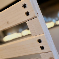 Small Dog Gate - Wooden Stair Blocker