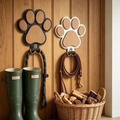 Wooden Dog Paw Leash Holder, Pet Wall Hook, Entryway Organizer