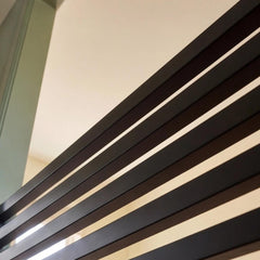 Sliding Baby Gate and Wooden Geometric Dog Barrier for Doorways & Stairs