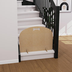 Freestanding Pet Gate: Curved Design, Custom Size Options