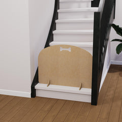 Freestanding Pet Gate: Curved Design, Custom Size Options