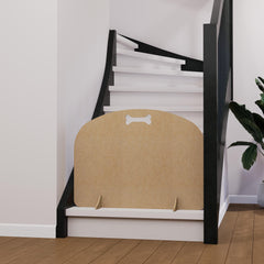 Freestanding Pet Gate: Curved Design, Custom Size Options