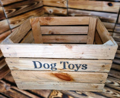 Large Dog Toys Storage Box Wooden Crate
