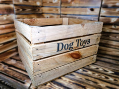 Large Dog Toys Storage Box Wooden Crate