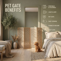 Wooden Pet Gate, Dog Gate, Cat Gate, Safety Gate, Room Divider