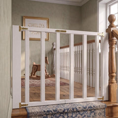 Custom Wooden Stair Gate | Middle Opening Baby & Dog Barrier for Hallways