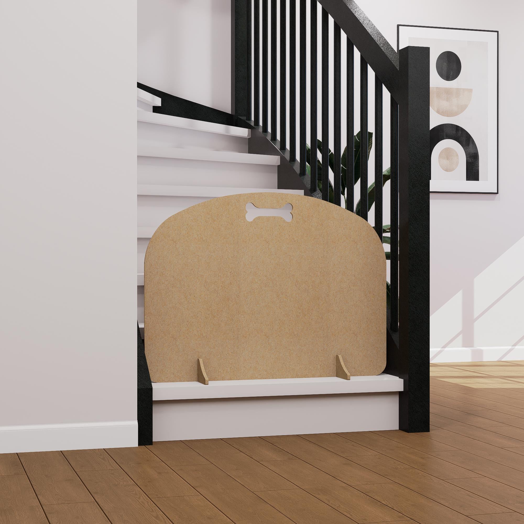 Freestanding Pet Gate: Curved Design, Custom Size Options