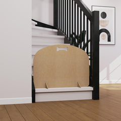 Freestanding Pet Gate: Curved Design, Custom Size Options